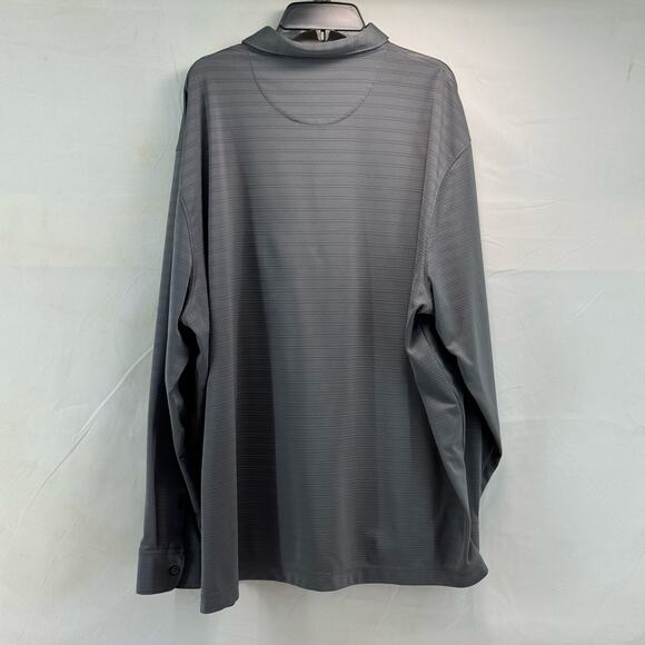 Men’s gray XXL long sleeve Daniel Cremieux polo style shirt - Picture 2 of 7
